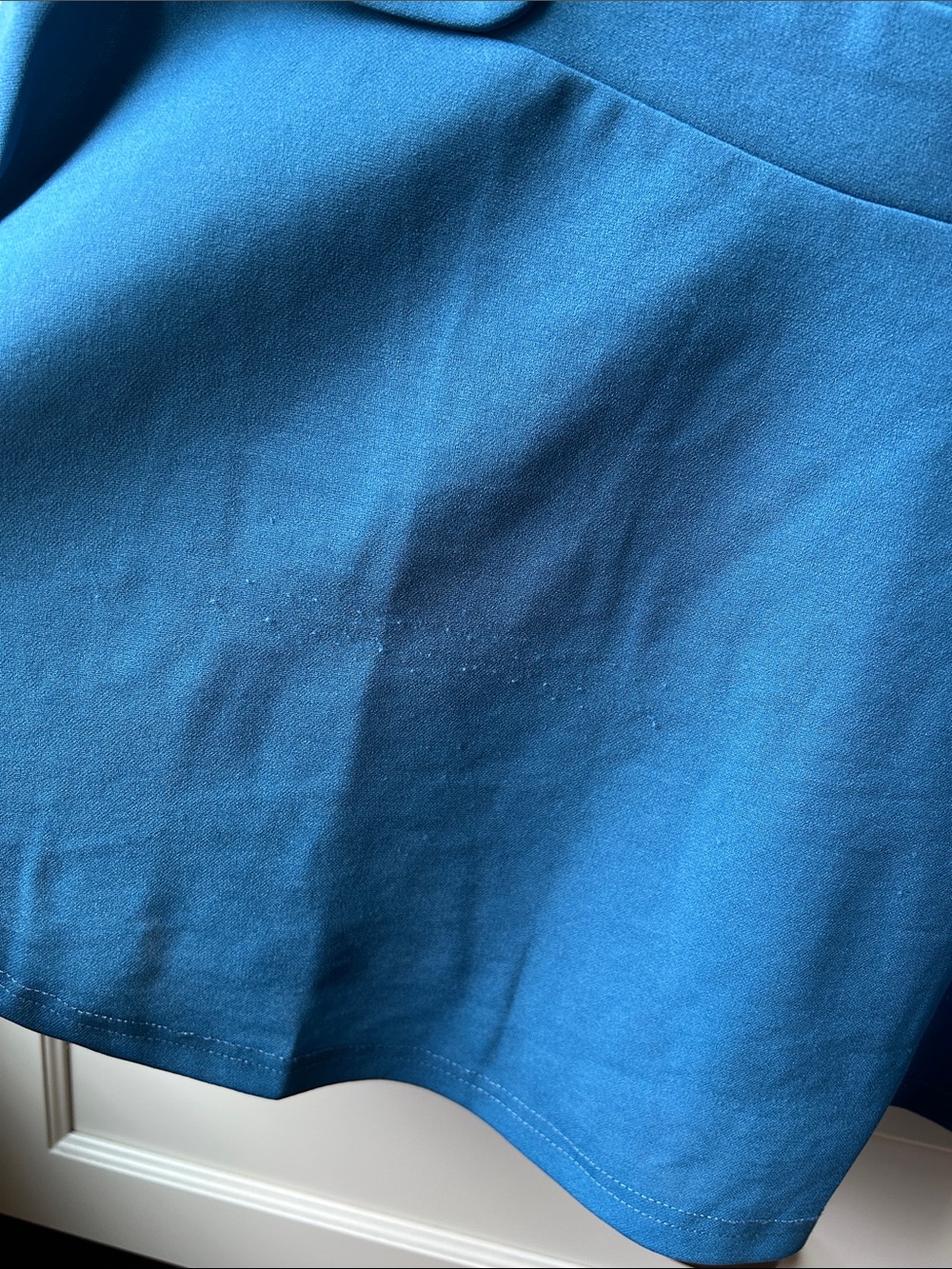 BloomChic Blue Square-Neck Peplum Tunic - Picture 3 of 4